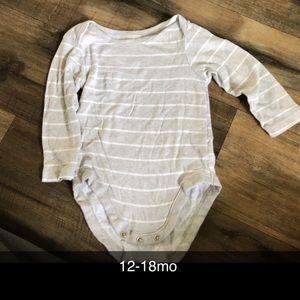 12-18mo striped long sleeve onesie